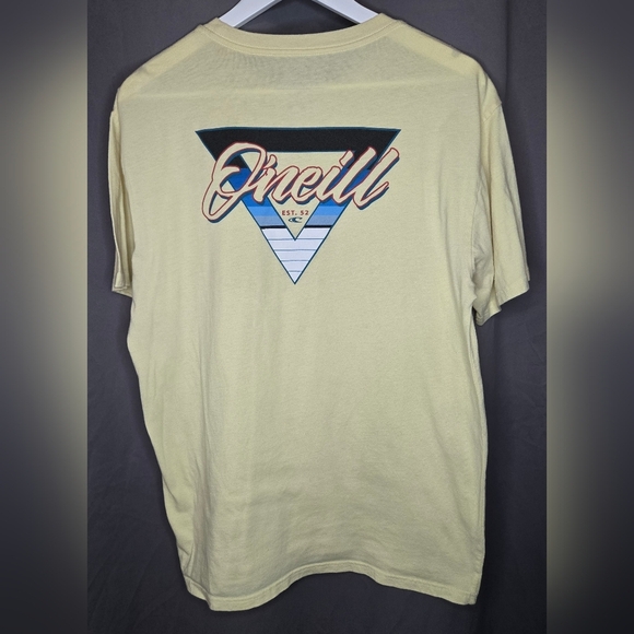 Men's O'Neill Bermuda graphic tee pale yellow size large - Picture 3 of 5